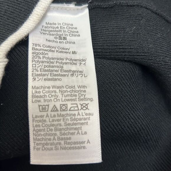 Madewell NU545 Black and White Blanket-Stitch Crewneck Sweater Tank NWT size s - Picture 9 of 12